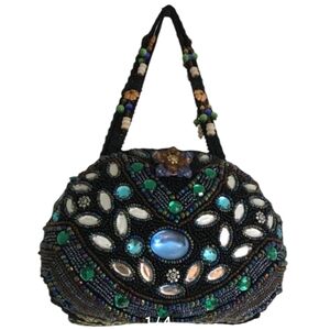Handmade Beaded & Rhinestone Handbag
